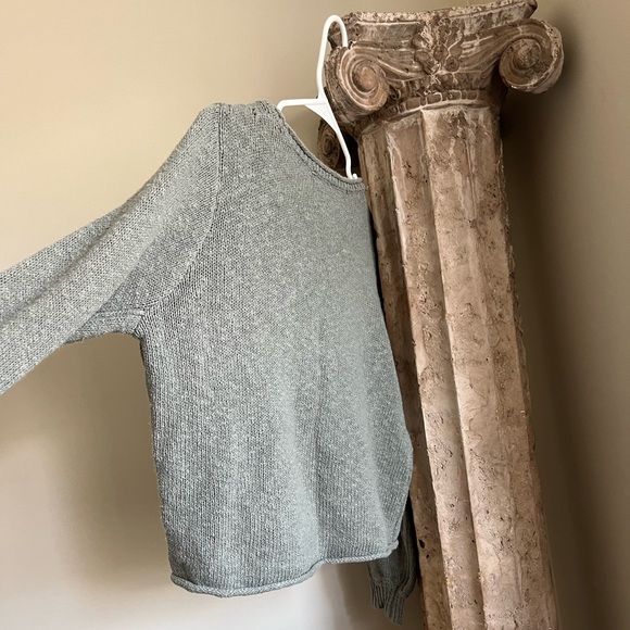 Lightweight Knit Green Sweater - M - Picture 3 of 4